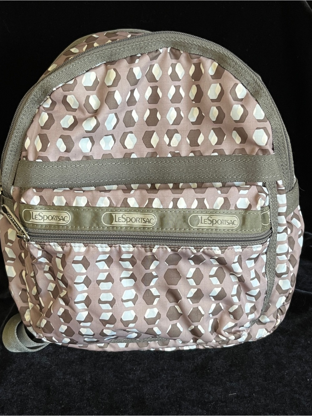 LeSportSac Honey Hexagon Print Small Backpack